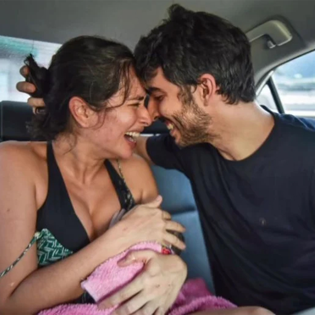 A Midwife Delivers Her Baby In The Backseat Of A Car