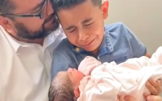 Powerful Reaction Of Father And Son Crying While Holding Miracle Baby